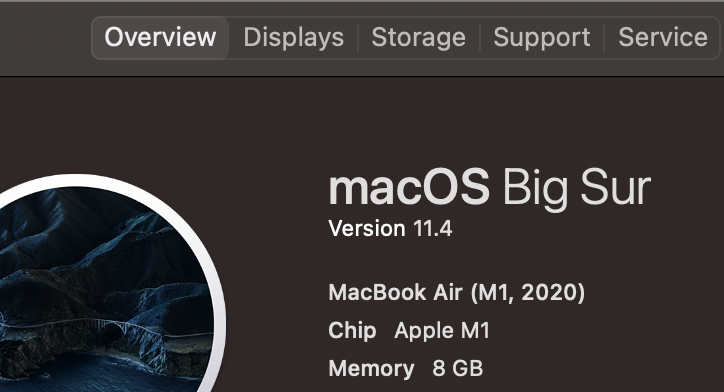 Checking how much RAM you have on Mac